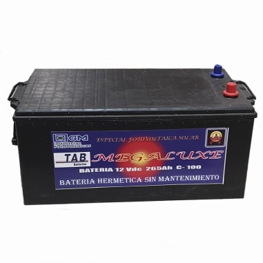 Batería Hermetica sin mantenimiento MEGA LUXE marca TAB 265Ah/12V C100