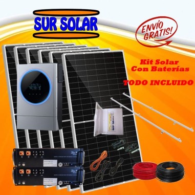 Kit solar con baterías Litio KiroSolar 8610W/13530W 48V