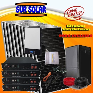 Kit solar con baterías Litio 48V