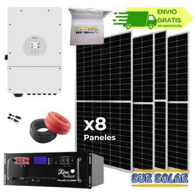 Kit Solar 8kW Deye con Batería de...