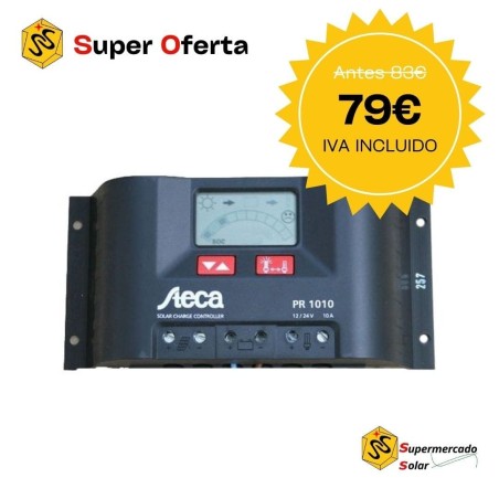Regulador de carga PWM Steca Solarix PR 1010 10A/12-24V