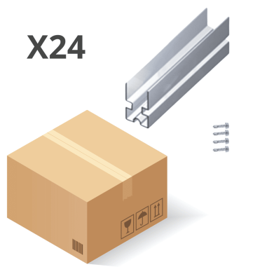 Conjunto empalme coplanar (CAJA 24UD)