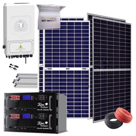 Kit solar Deye 5KW con baterías 16660W/26180W 48V