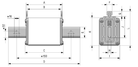 Fusible 160A NH0 gG /gL