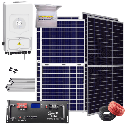 Kit solar Deye 5KW con baterías 12490W/19630W 48V