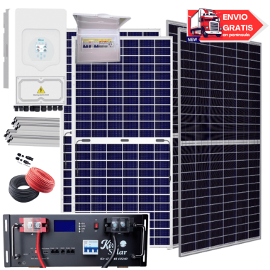 Kit solar Deye 5KW con baterías...