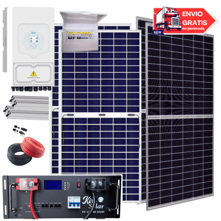 Kit solar Deye 5KW con baterías 20820W/32720W 48V