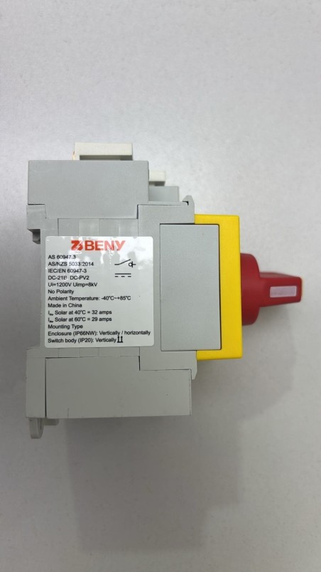 Interruptor Seccionador BENY AS60947.3 PV BYT.2-32