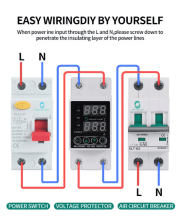 Relé de Control de Voltaje Ajustable...