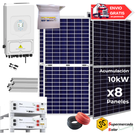 Kit solar Deye 5KW con baterías 16660W/26180W 48V