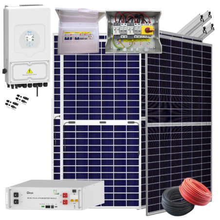 Kit solar Deye 5KW con baterías 10670W/16770W 48V