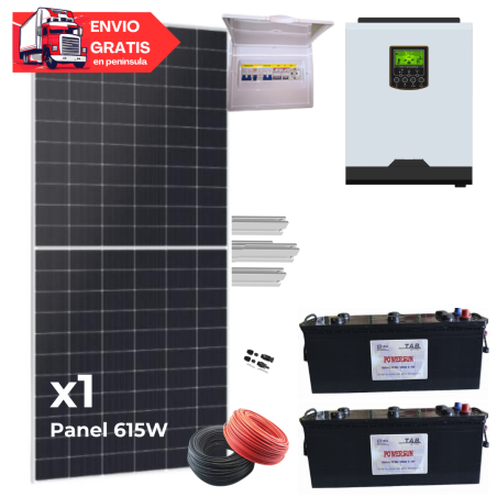 Kit solar con baterías 2150/3380W 24V