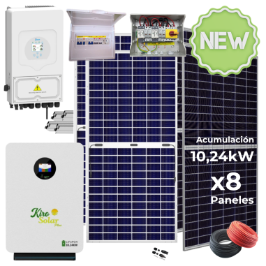 Kit solar Deye 6KW con baterías...