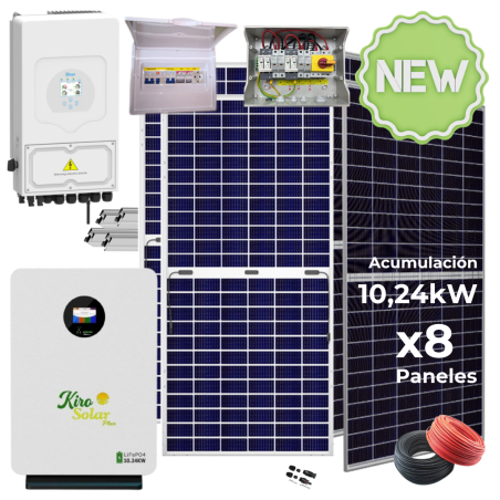 Kit solar Deye 6KW con baterías 14980W/23540W 48V