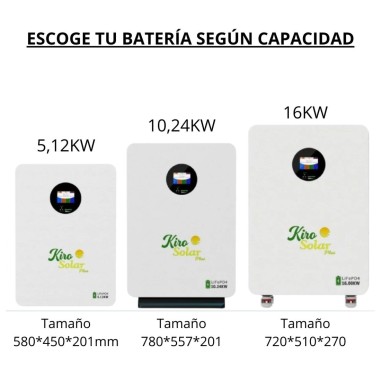 Pack Solar Inversor Deye + Batería de...
