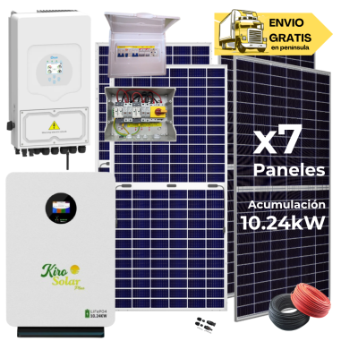 Kit solar Deye 6KW con baterías...