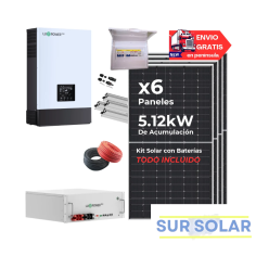 Kit solar Luxpower 6kW con...
