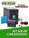 Kits solar con baterías