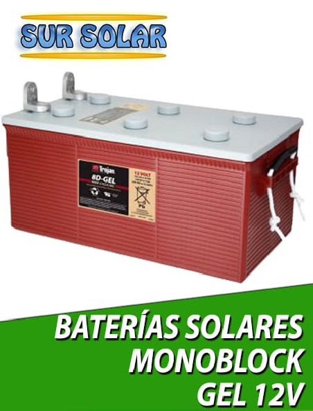 Baterías solares monoblock GEL 12V